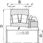 Подшипники роликовые радиальные двухрядные сферические с закрепительной втулкой