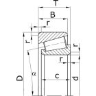 Подшипники роликовые конические однорядные с большим углом конуса