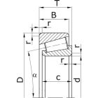 Подшипники роликовые конические однорядные повышенной грузоподъемности