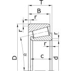 Подшипники роликовые конические однорядные повышенной грузоподъемности с большим углом конуса