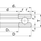 Подшипники упорные шариковые одинарные