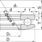 Подшипники упорные шариковые одинарные со свободным самоустанавливающимся кольцом без подкладного кольца