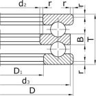 Подшипники упорные шариковые двойные