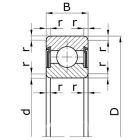 Подшипники шариковые радиальные однорядные с двумя защитными шайбами