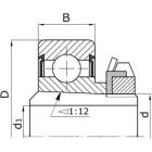 Подшипники шариковые радиальные однорядные с двумя уплотнениями с широким внутренним кольцом на закрепительной втулке
