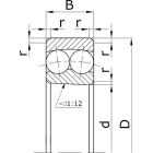 Подшипники шариковые радиальные сферические двухрядные с коническим отверстием внутреннего кольца