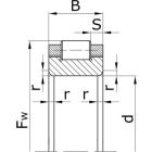 Подшипники роликовые радиальные с короткими цилиндрическими роликами без наружного кольца